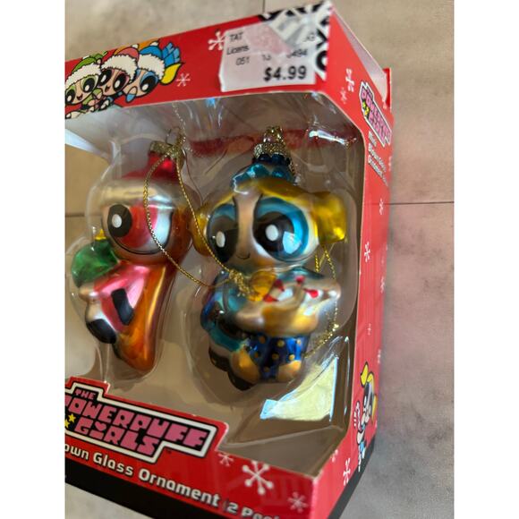 Trevco The Powerpuff Girls Mini Blown Glass Ornament 2 Pack 2002 - Picture 4 of 6